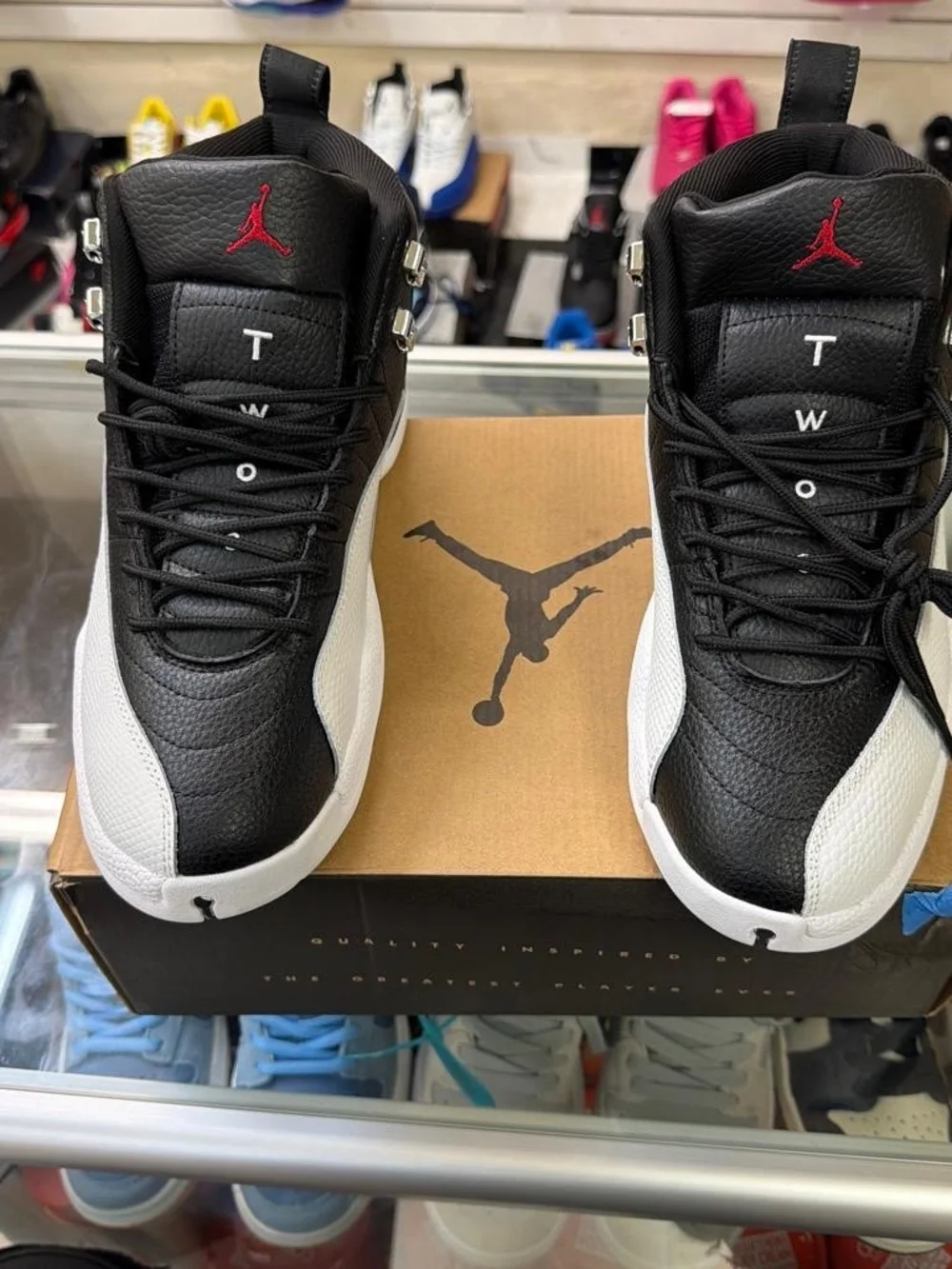 Jordan Men’s Black/White High-Top Sneakers with Red Jumpman